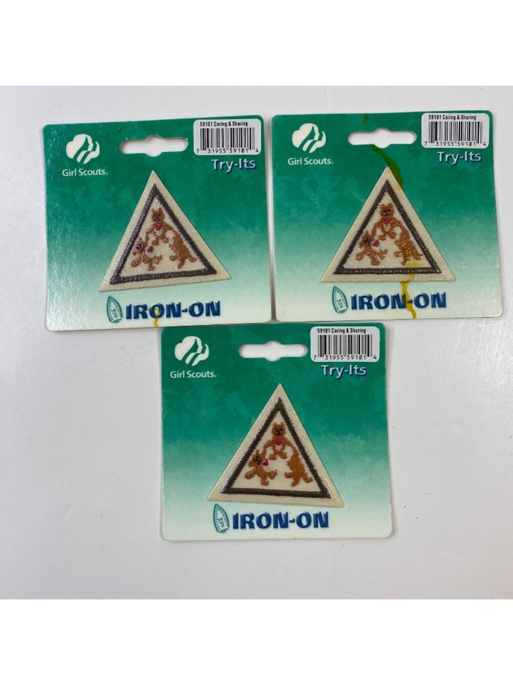 Girl Scouts Iron-On Patch "Caring & Sharing" Try-Its